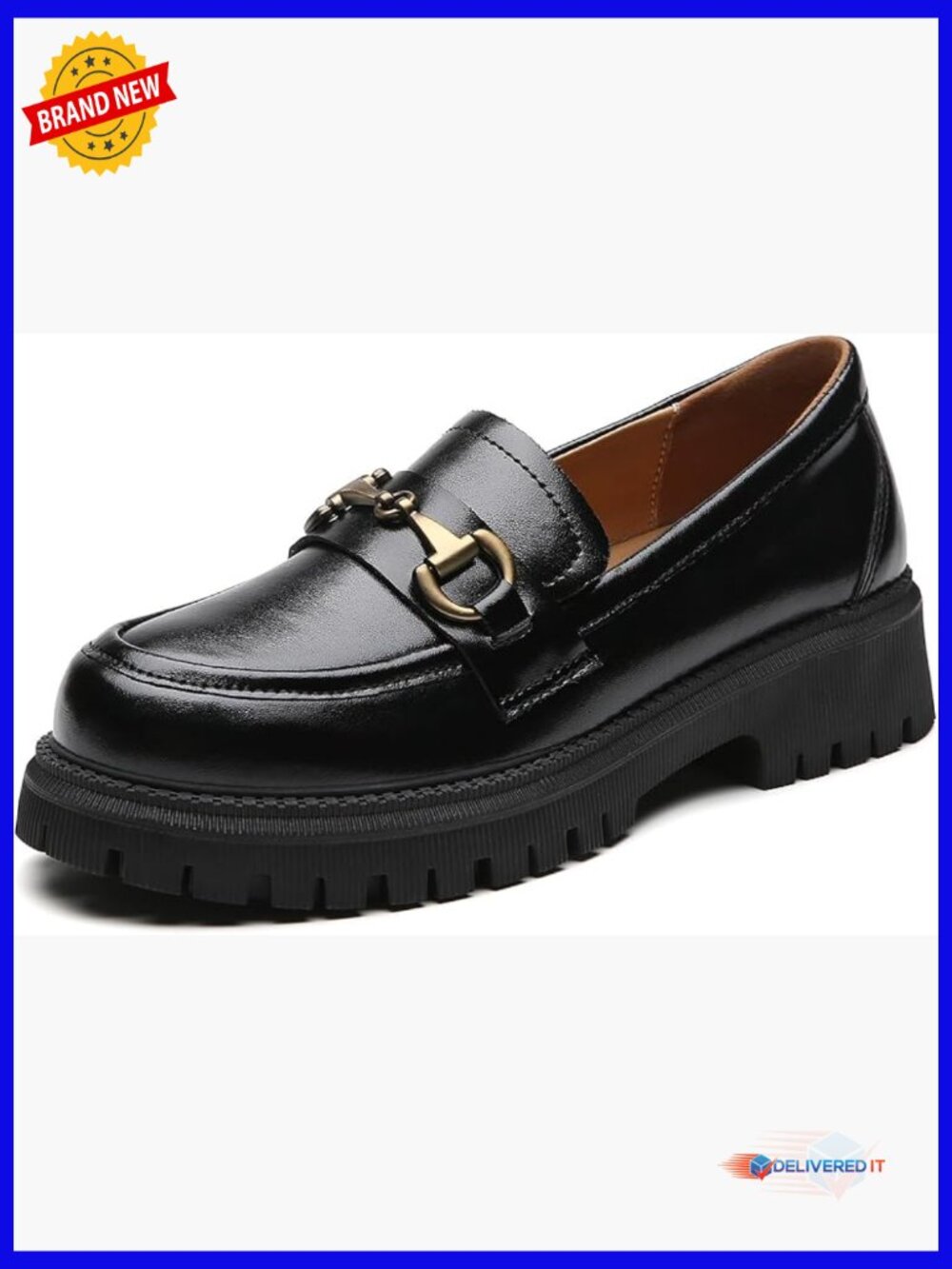 Chunky Loafers for Women Platform Slip-on Shoes Penny Loafers Business Casual
